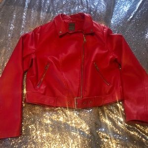 Faux Leather Moto jacket